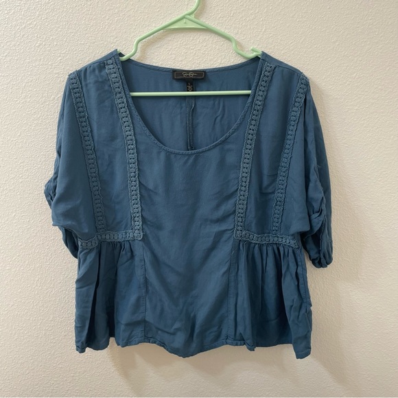 Jessica Simpson Tops - Jessica Simpson blouse blue large